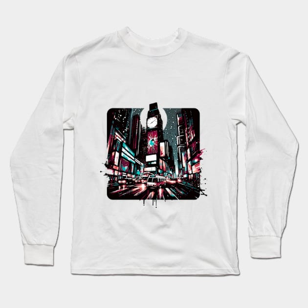 Times square Long Sleeve T-Shirt by Sil Ly